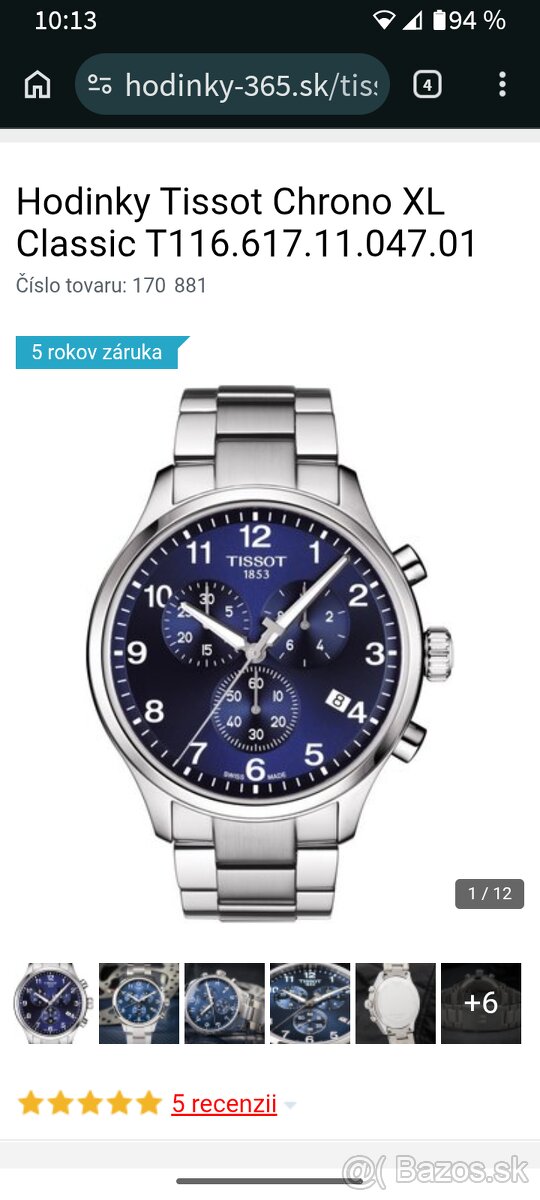 Hodinky Tissot Chrono XL - 12