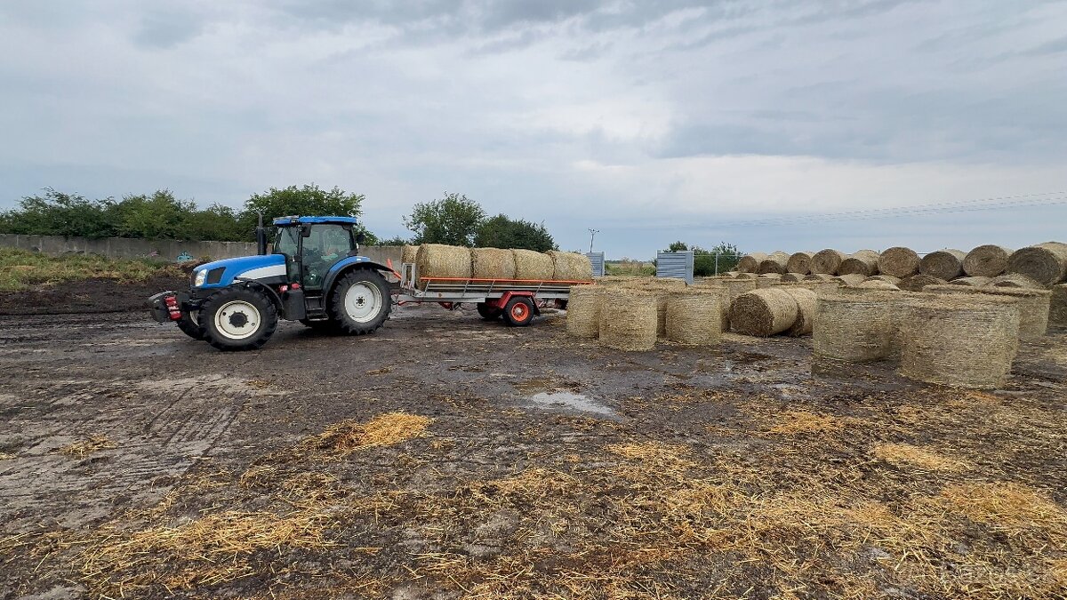 Samonakladacia Samovykladacia vlečka na balíky sena - 12