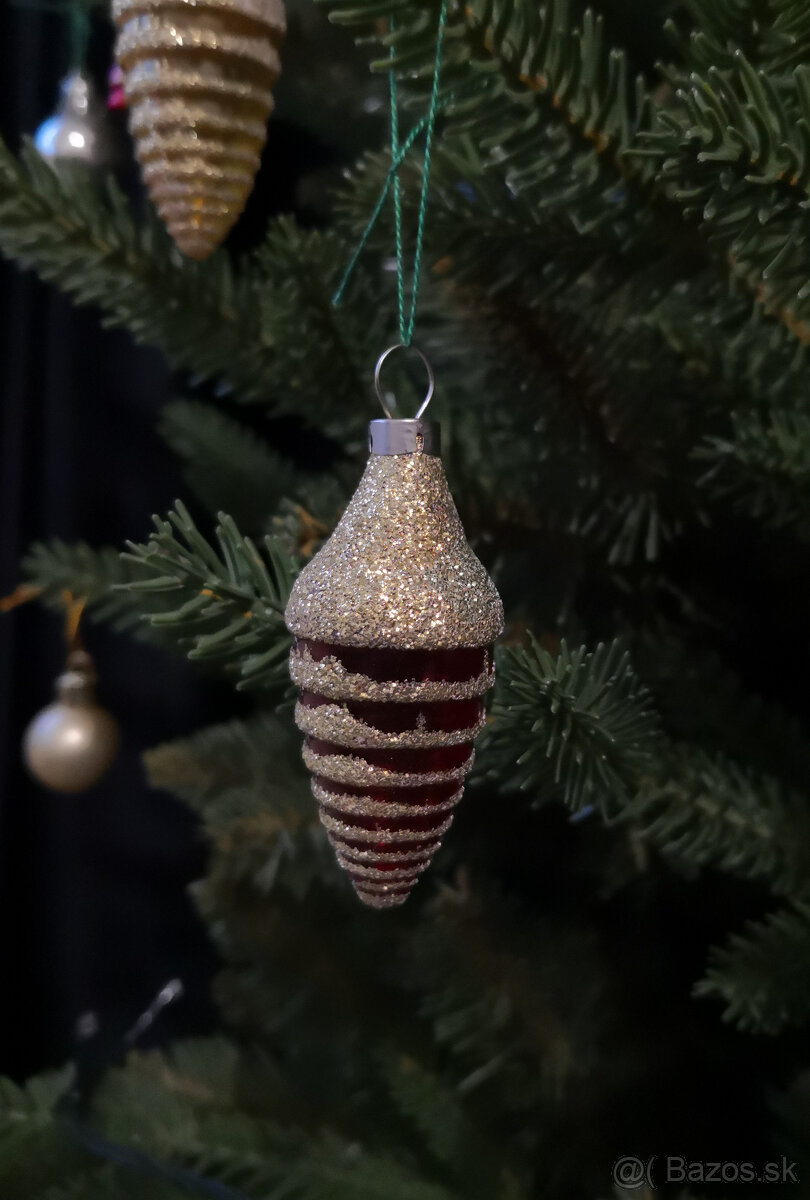 Retro ozdoby na vianočny stromček 11ks - 12