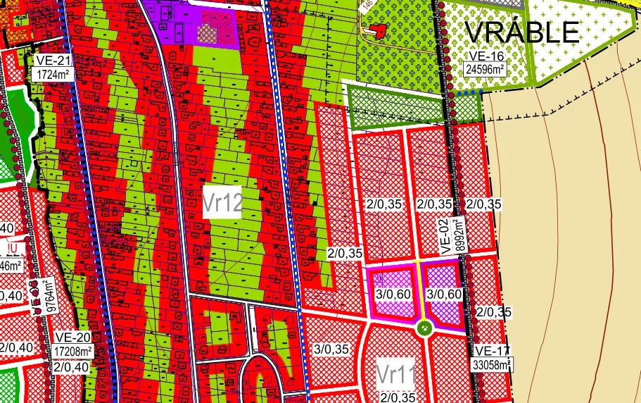 Vráble - 1421 m2 STAVEBNÝ pozemok - 12