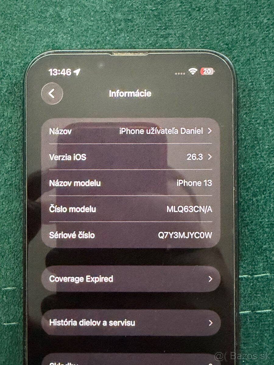 Predám Iphone 13 256GB Midnight - 12