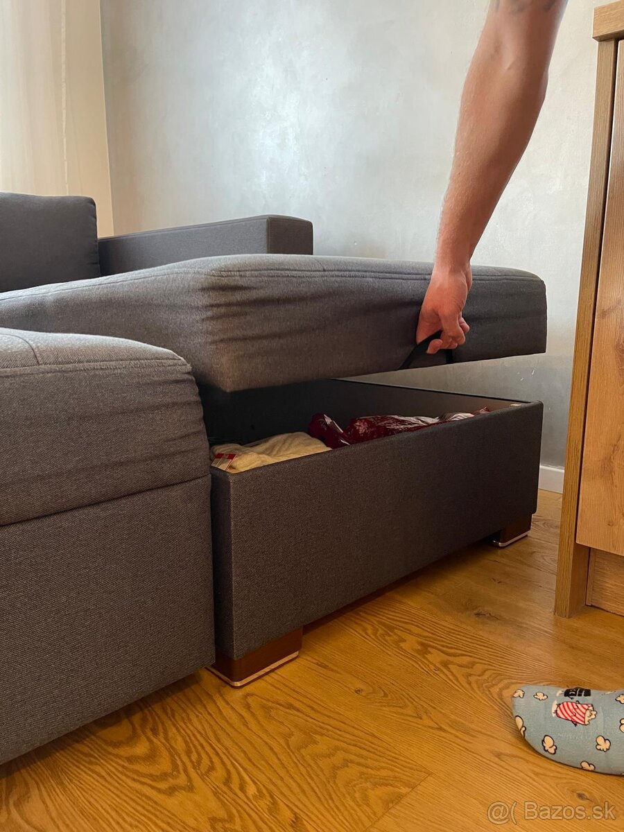 Rohová rozkladacia sedačka - 12