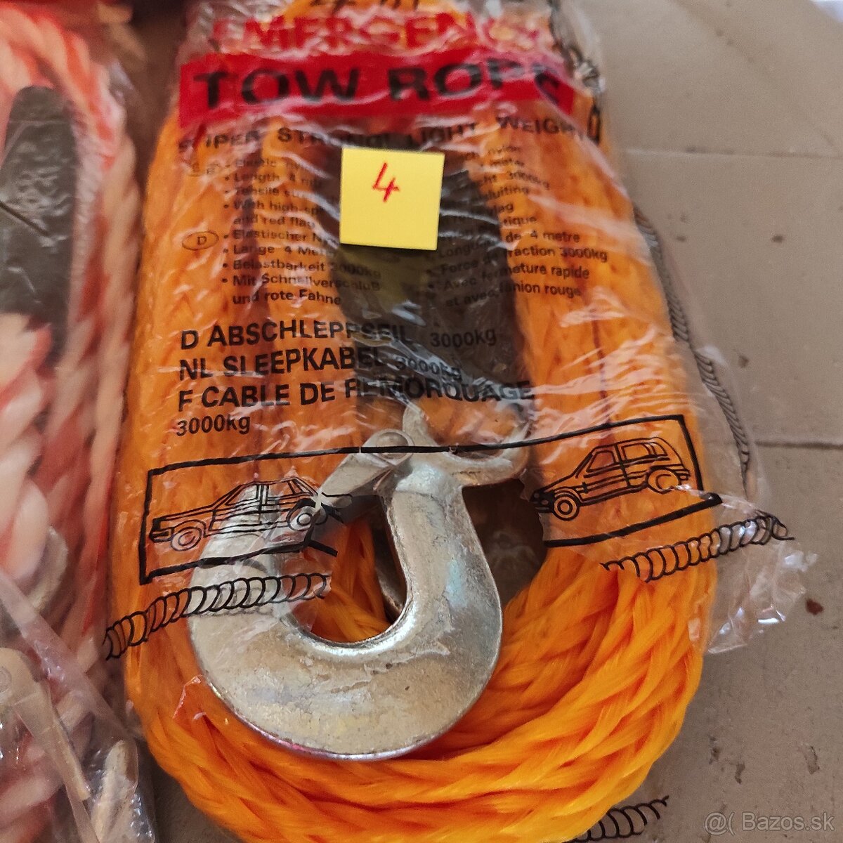 Výstr. trojuh.,lana a štart.kabely- NOVÉ - nepoužité - 12