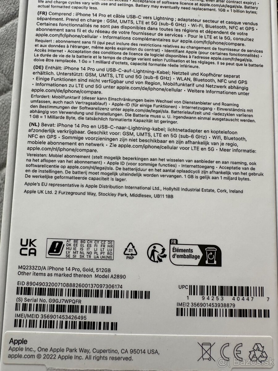 iPhone 14 pro 512GB Gold - 12