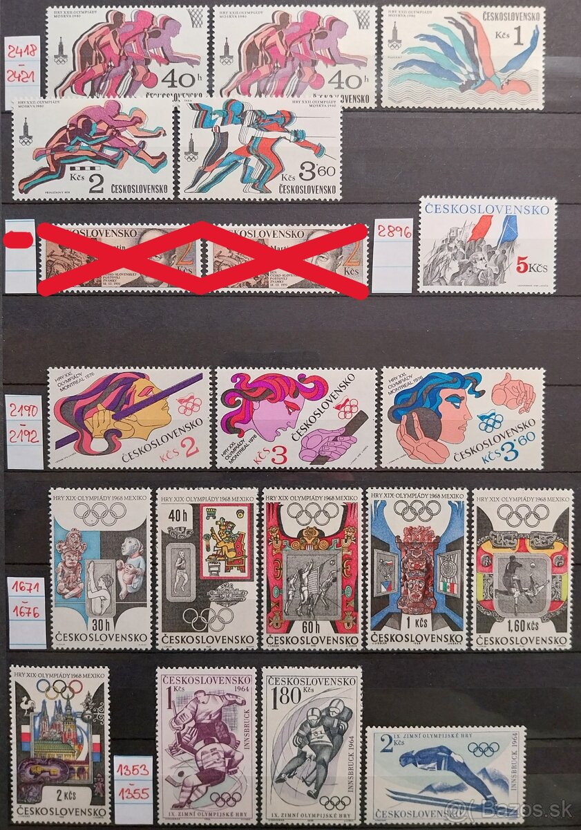 Známky ČESKOSLOVENSKO – 2 - 12