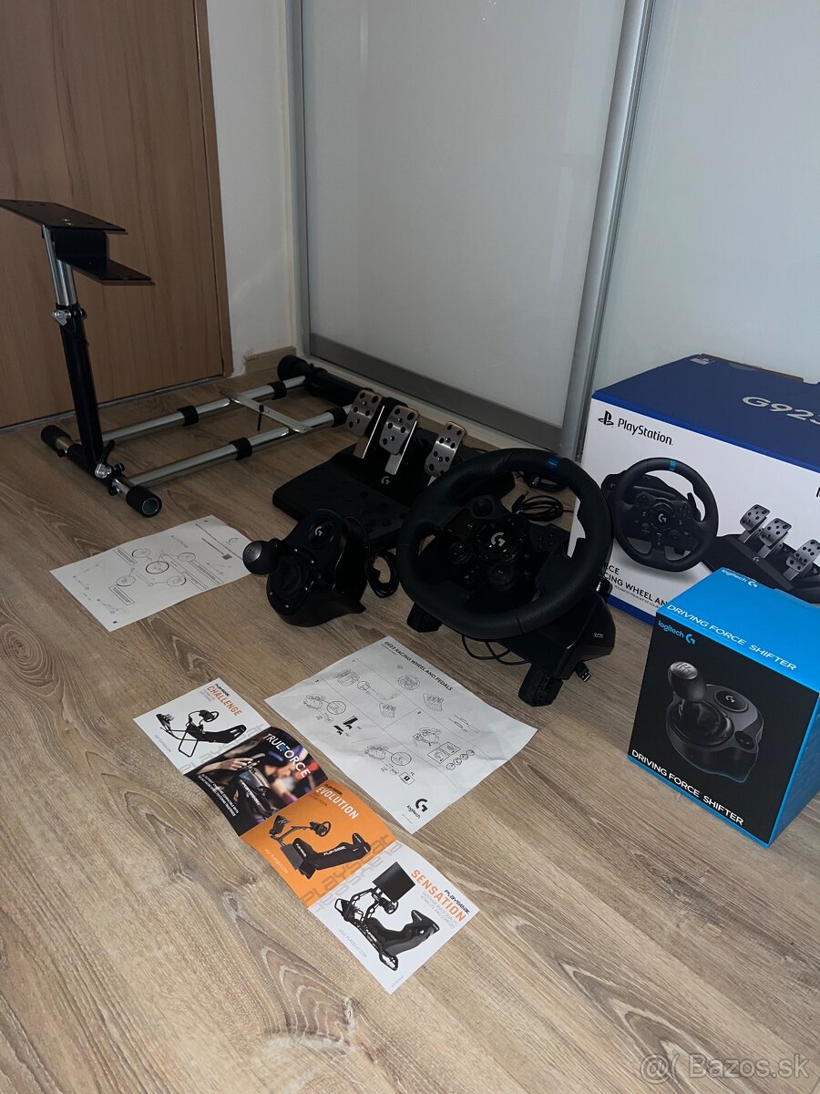 Komplet Racing Set: Logitech G923 (PS5/PC) + Radiaca páka + - 12