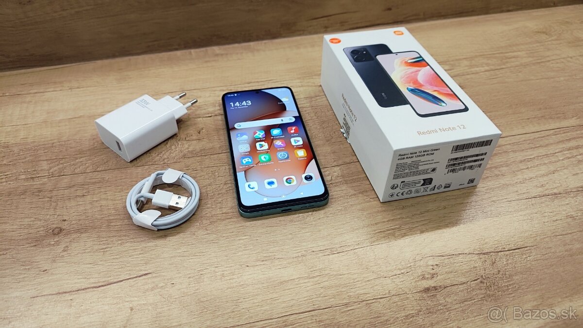 Xiaomi Redmi Note 12 mint green dual SIM - ako nový + záruka - 12