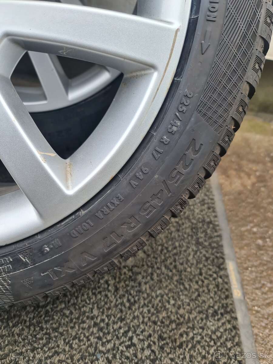 5x112 R17 ŠKODA + ZIMNE PNEU 225/45 R17 - 12