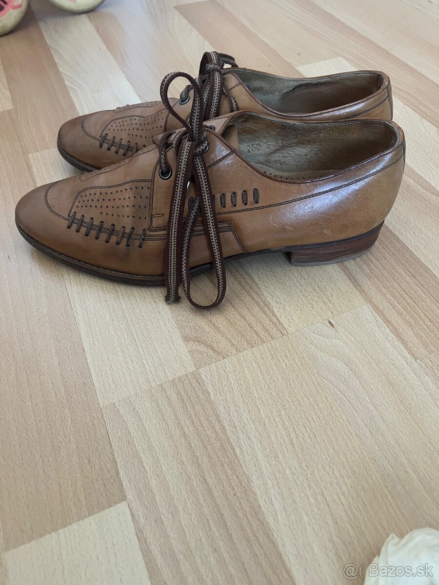 Kožené oblekové vintage vel 40 - 12