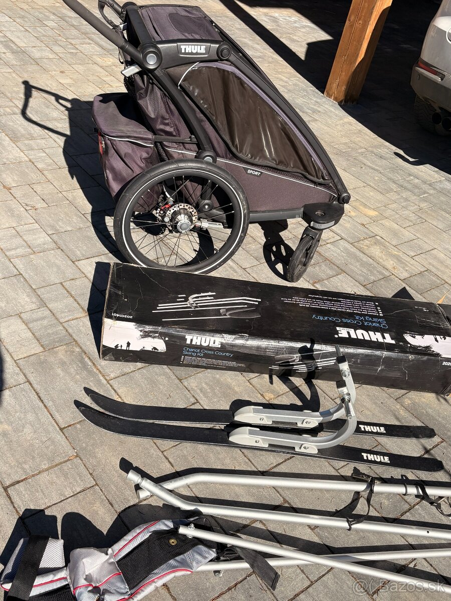 Thule Chariot Sport 1 + Ski kit – TOP stav - 12
