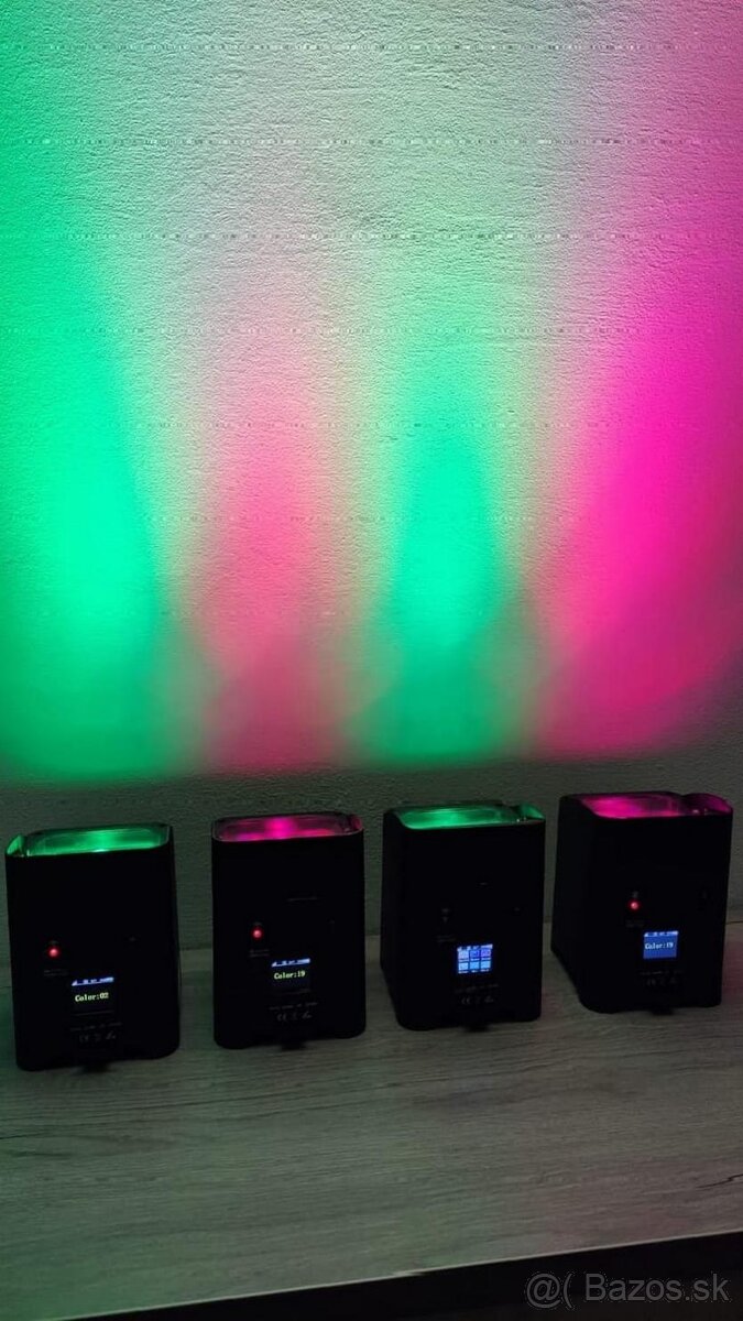 Led par 6x18w bateriový - 12