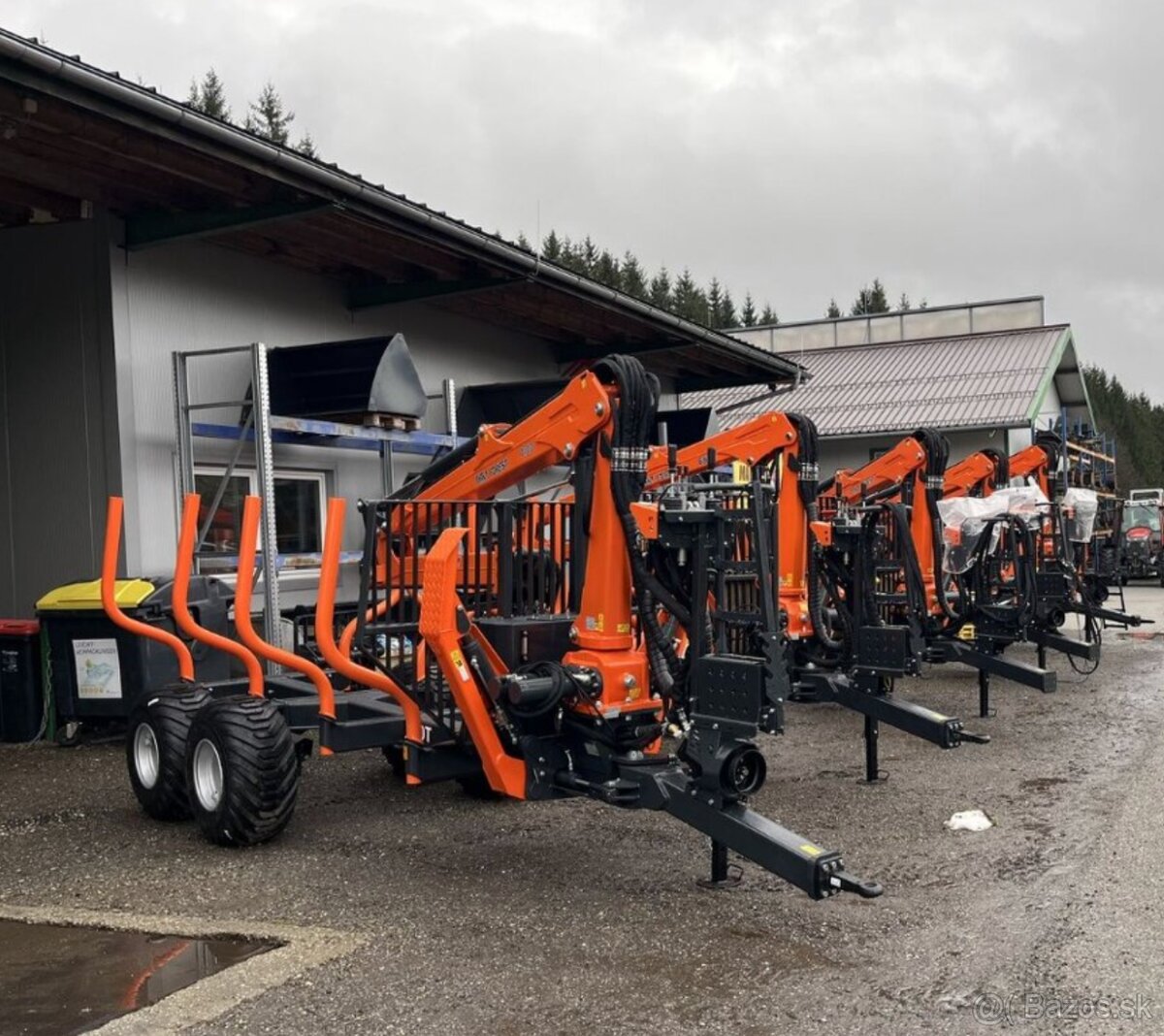 Vyvažecí vlek vyvažečka, vývozka MTM 10T Ruka 6.6m - 12