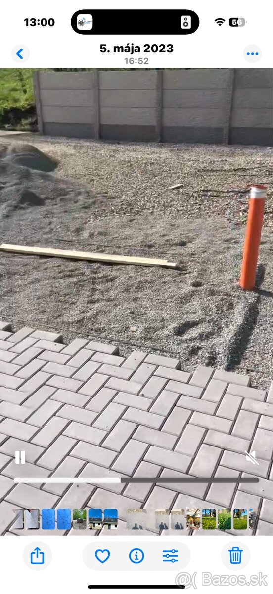 Gabionové ploty , oporné múry , zámková dlažba, - 12