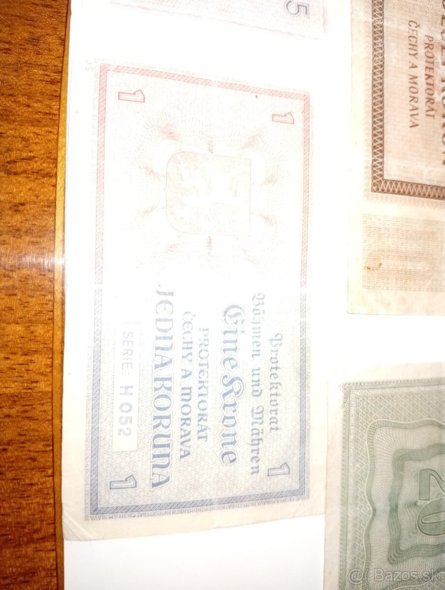 SESTAVA BANKOVEK 1-1000 K, 40. LÉTA, VŠE NEPERFOROVANÉ - 12