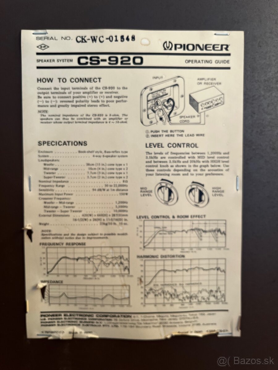 Predám repro Pioneer CS 920. - 12