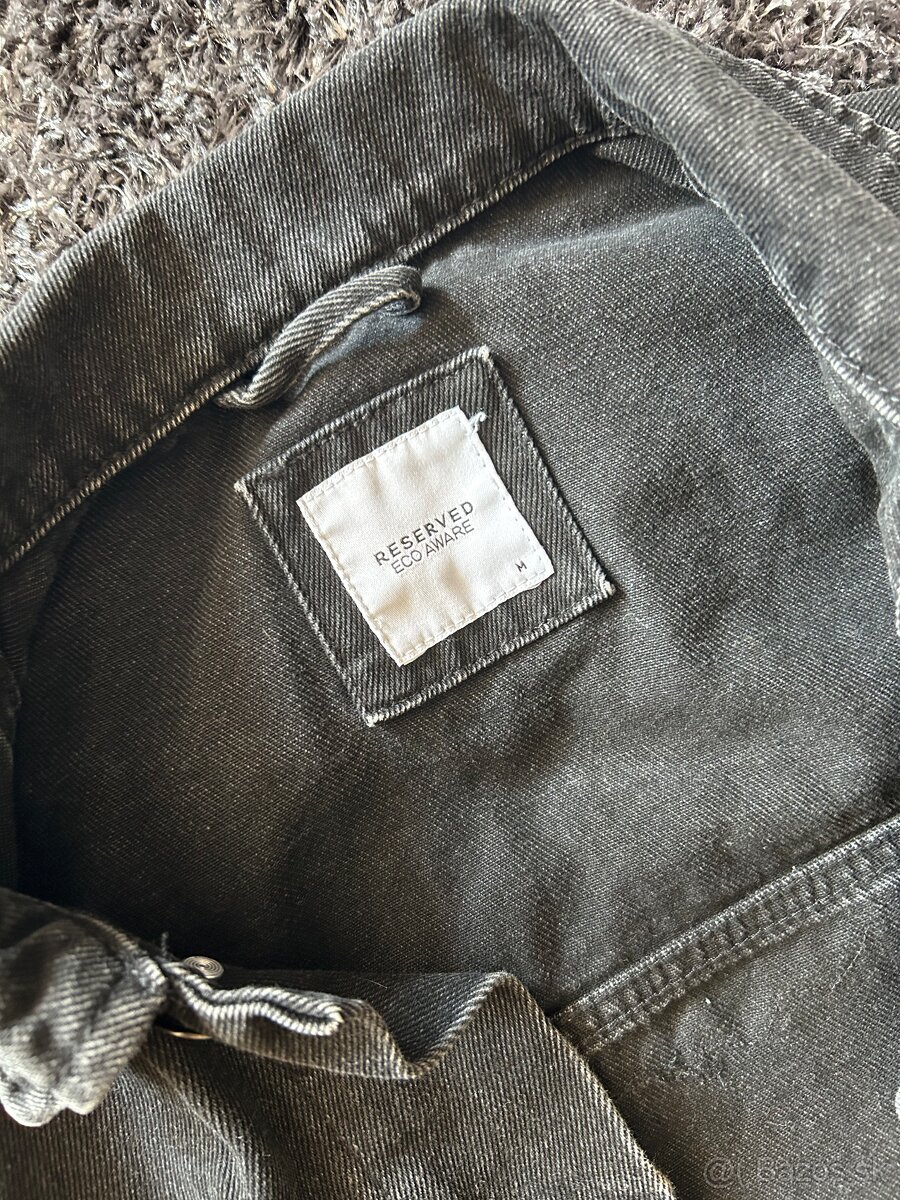 Pánska koženková bunda, bombera, riflovka - 12