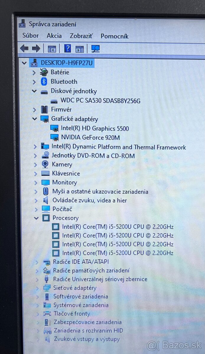 Asus Vivobook / i5 5200U / 8GB RAM / 256GB SSD / 15.6" - 12