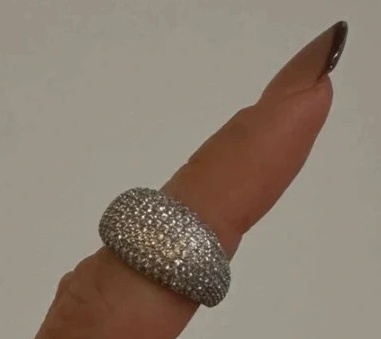 Strieborný prsteň so zirkónmi - 12