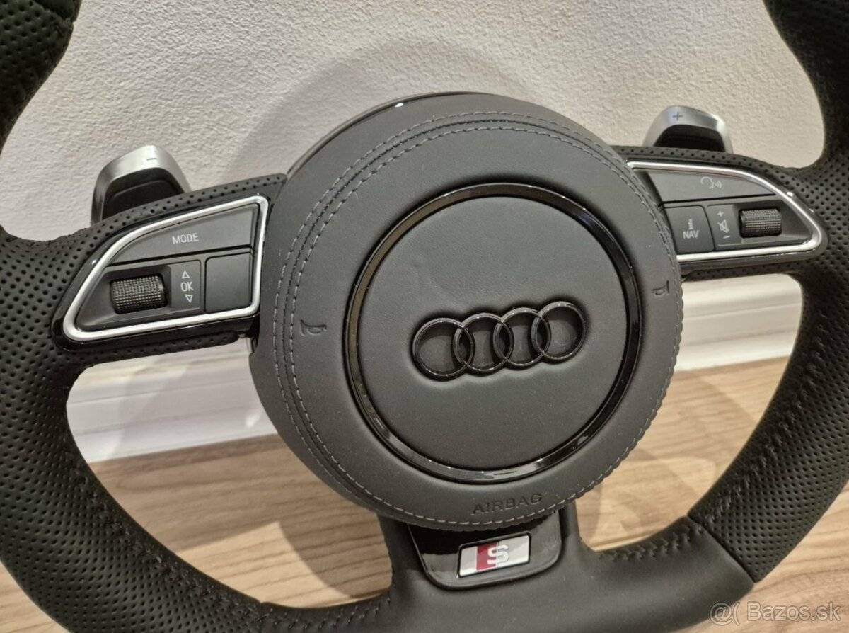 VOLANT AUDI KOŽENÝ MULTIFUNKCNY + AIRBAG - 12