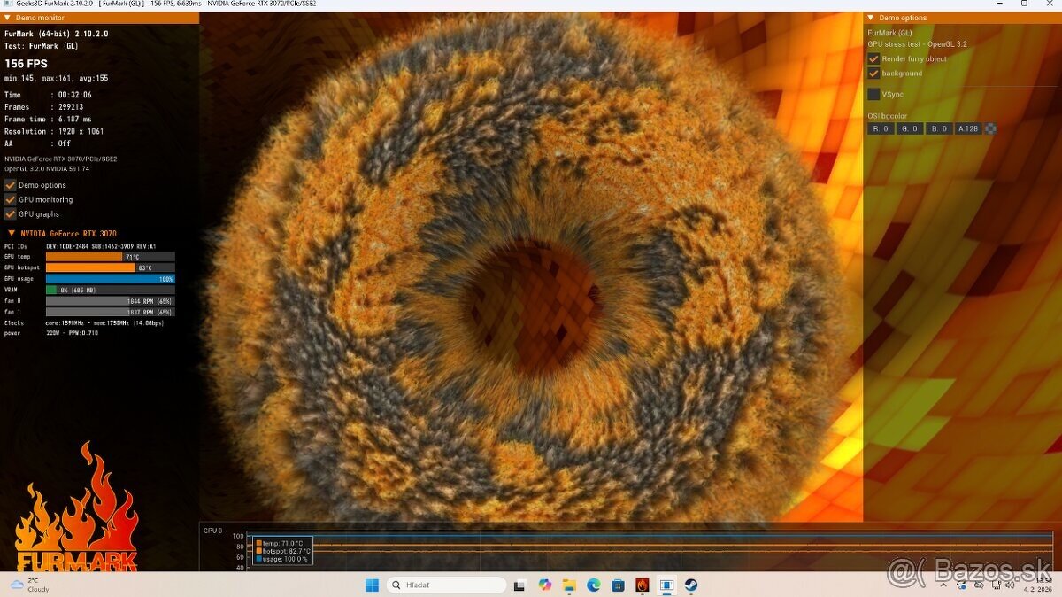 Herný PC • R5 3600 • RTX 3070 8G • 16G DDR4 - 12