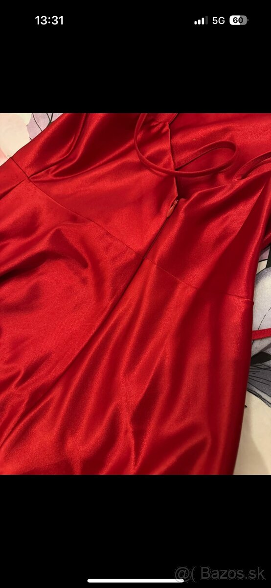 Spoločenské saténové šaty - 12