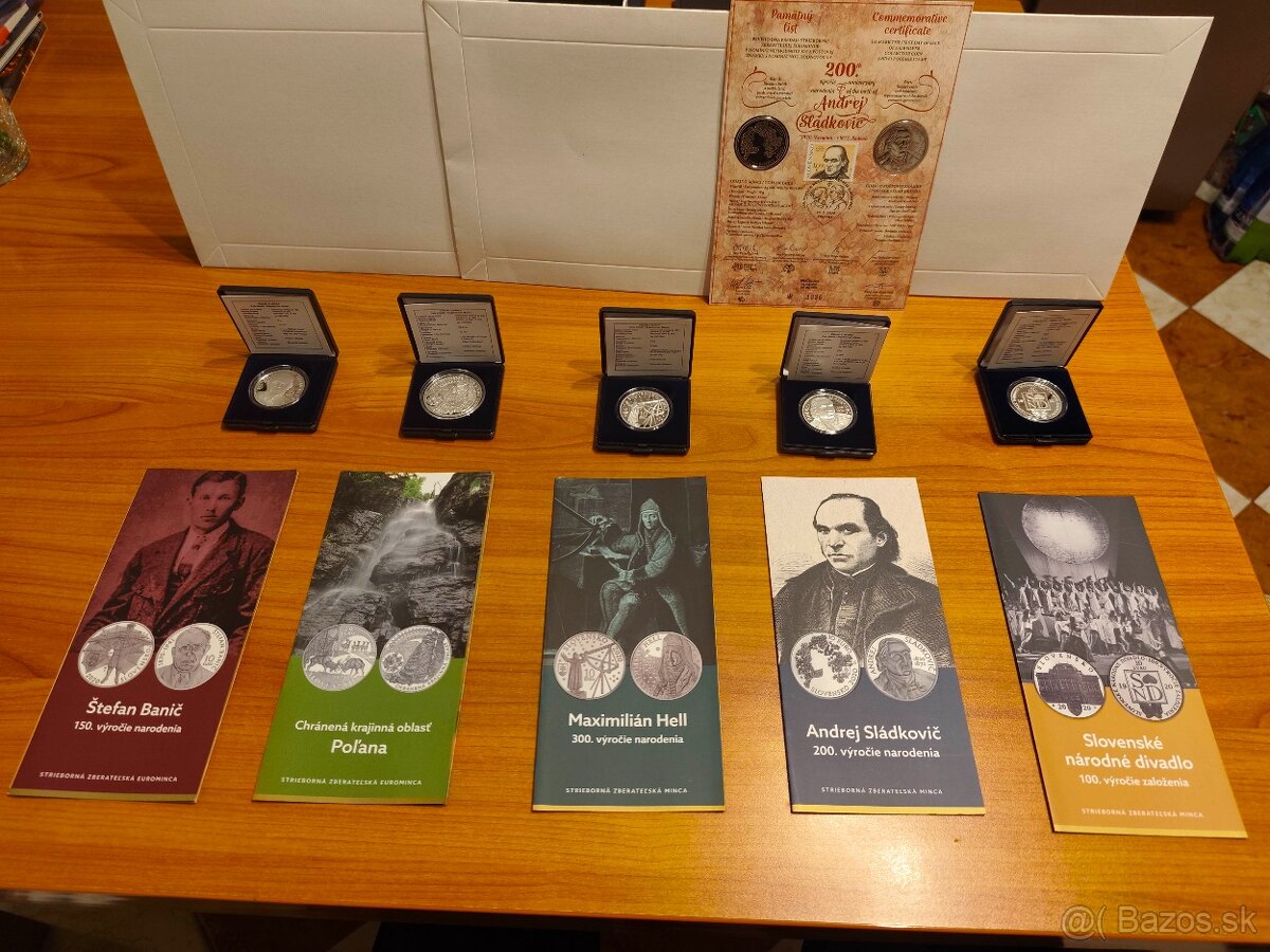 Predám Slovenské strieborné pamätné mince 2009-2020 - 12