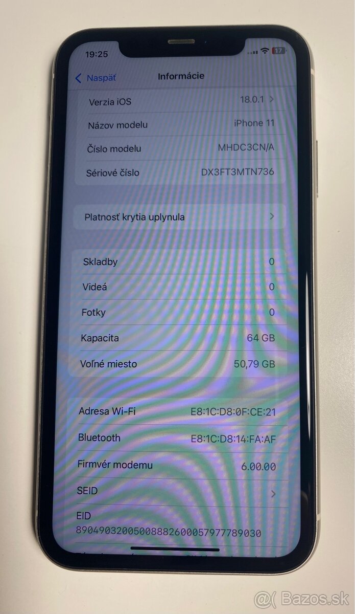 iPhone 11 white, TOP stav - 12