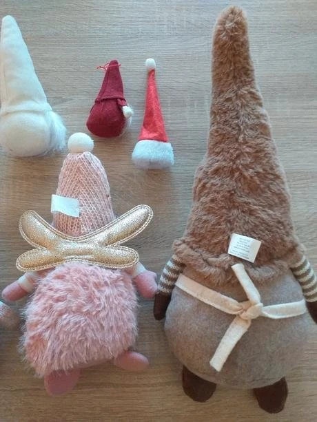 Vianoční škriatkovia,anjelikovia,háčkované ozdoby,pohľadnice - 12