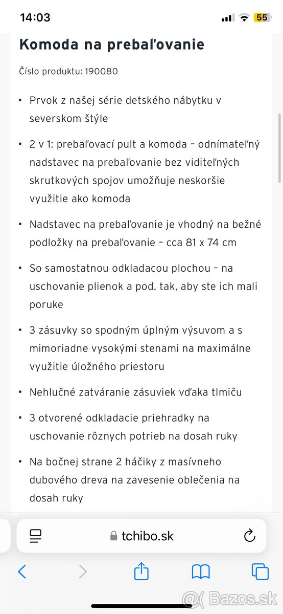 Prebaľovacia komoda - 12