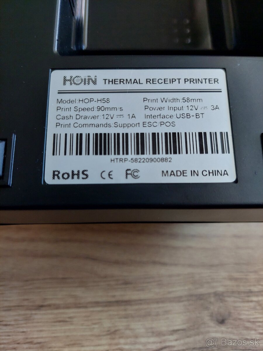 Bluetooth termo tlačiareň Hoin HOP-H58 - 12