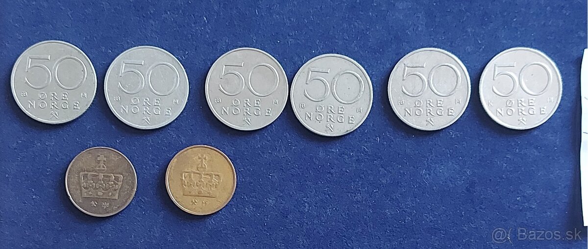 Zbierka mincí - SŠ a svet - Poľsko, Fínsko, Švédsko, slov.št - 12