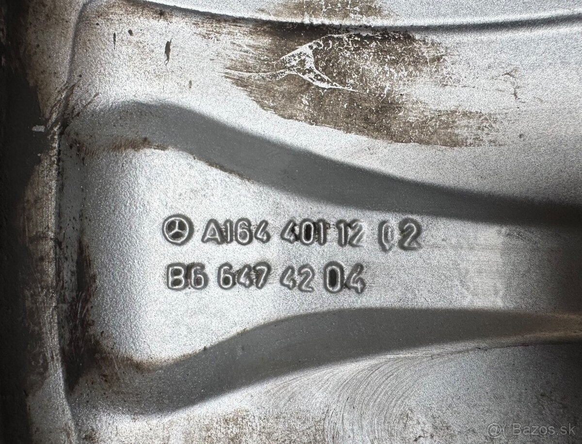 Predám originálnu sadu alu kolies R19 na MERCEDES ML W164 al - 12