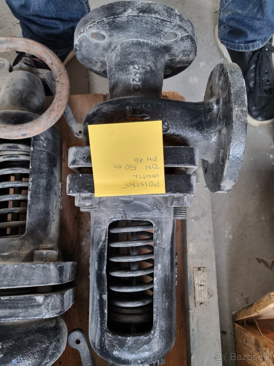 Prírubové liatinové šupatko ,ventil, armatura. - 12