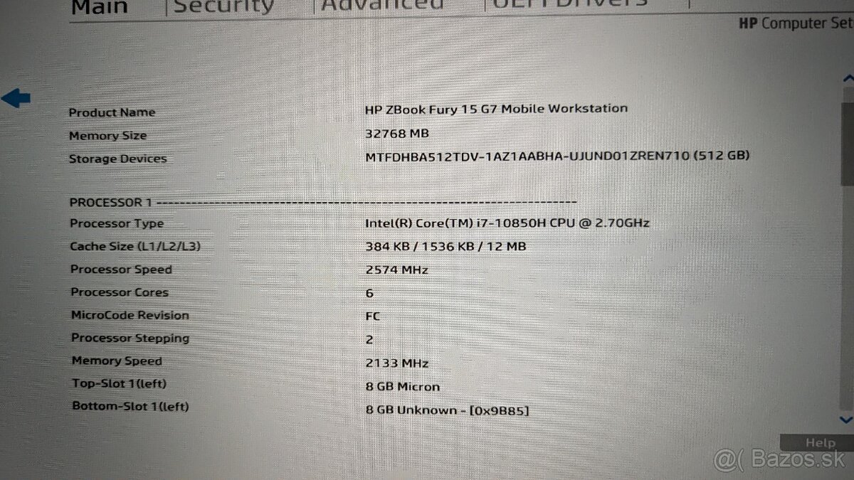 HP Zbook Fury 15 G7 - 12