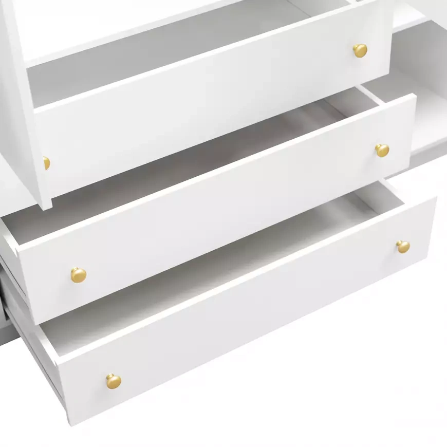 Skriňa Bali D4 Retro biela nová - 12