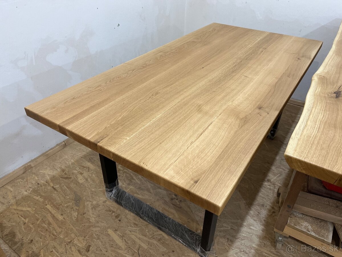 Masívny dubový stôl - Jedálenský - 12