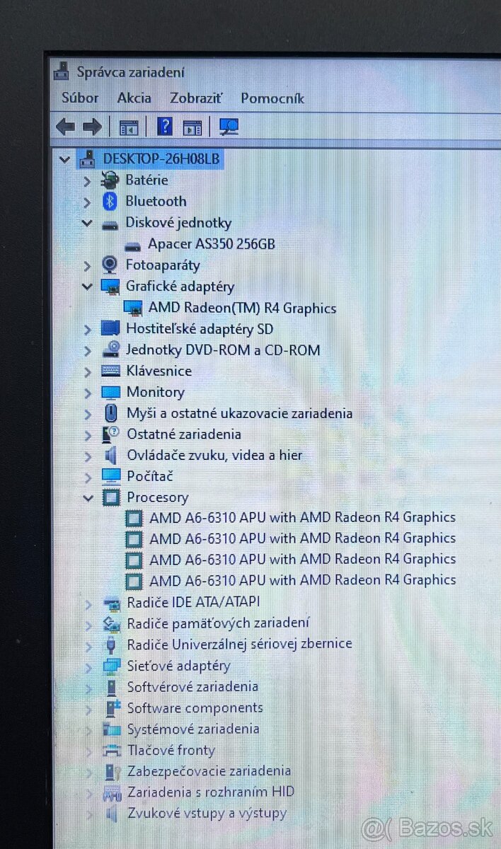 HP 255 G4 / AMD 4-jadro / 8GB RAM / 240GB SSD / 15.6" - 12