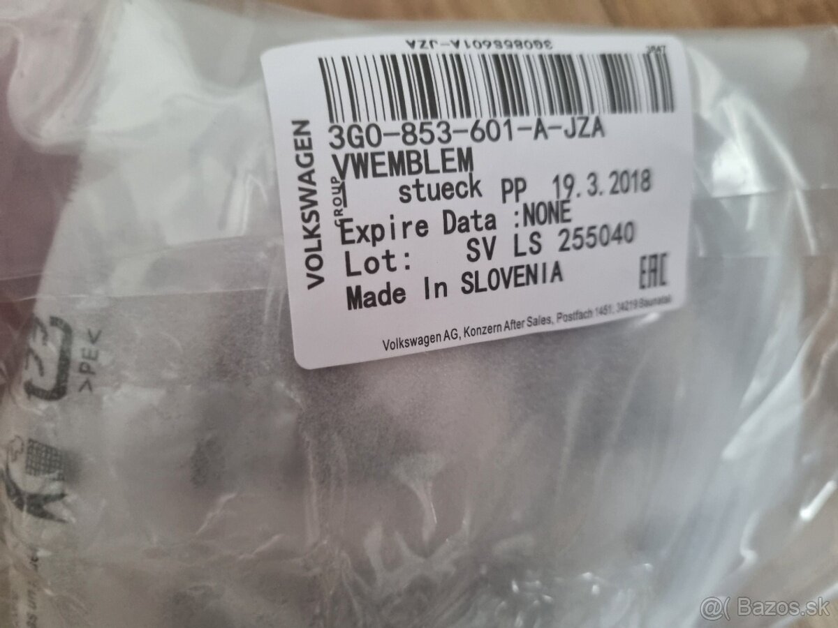 Znak do masky Volkswagen s podporou ADAPTIVNY TEMPOMAT - 12