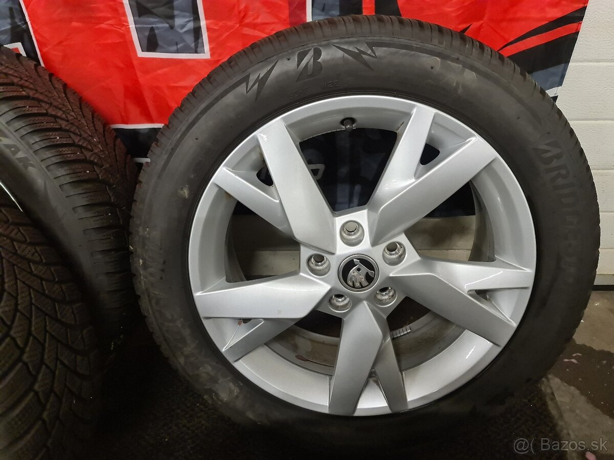 ŠKODA ORIGINAL SADA 5X112 R17 + 205/55 R17 - 12