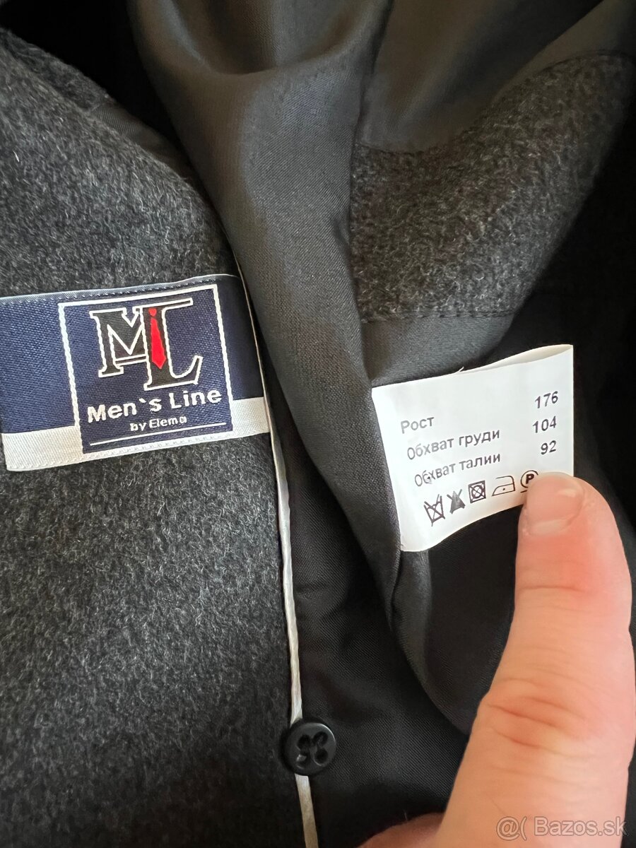 Pansky vlneny kabat - L ako novy - 12