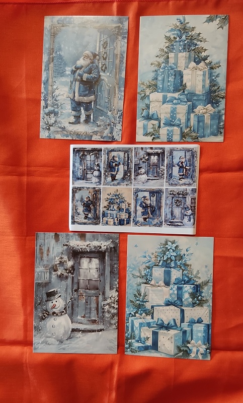 krásne vianočne pohľadnice Vintage štýl - 12