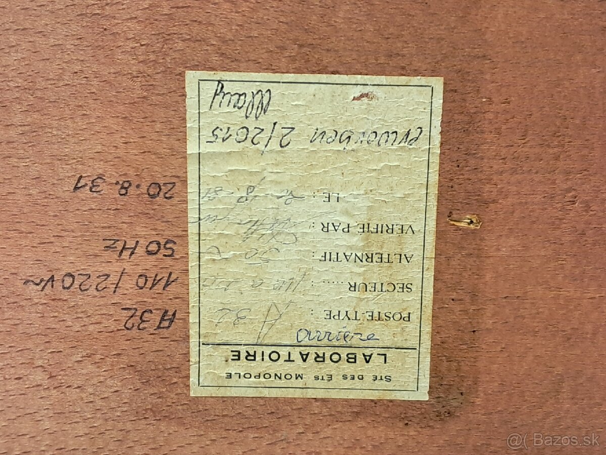 1930 》MONOPOLE A32 》UNIKÁTNE STAROŽITNÉ RADIO 》FRANCE - 12