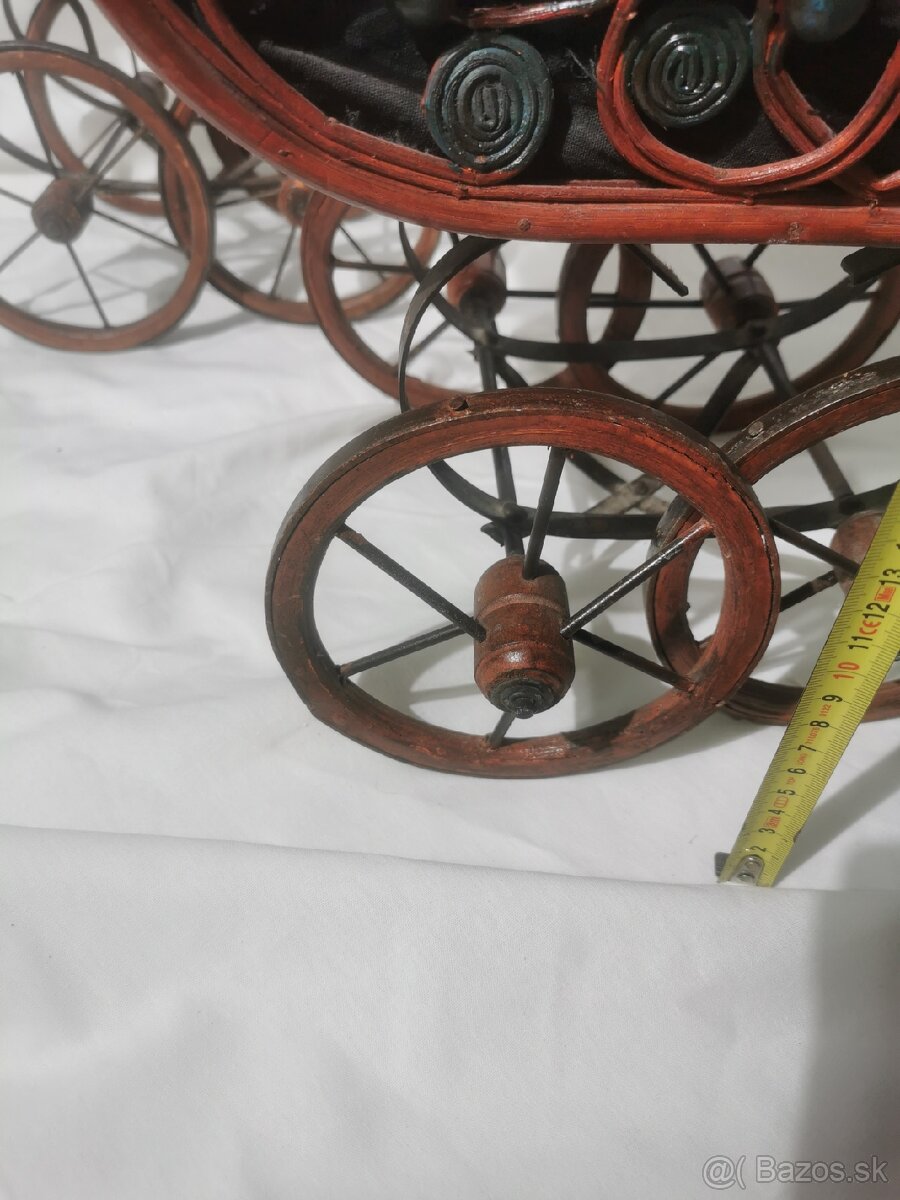 Starožitný kočík, kočík pre bábiky - 12