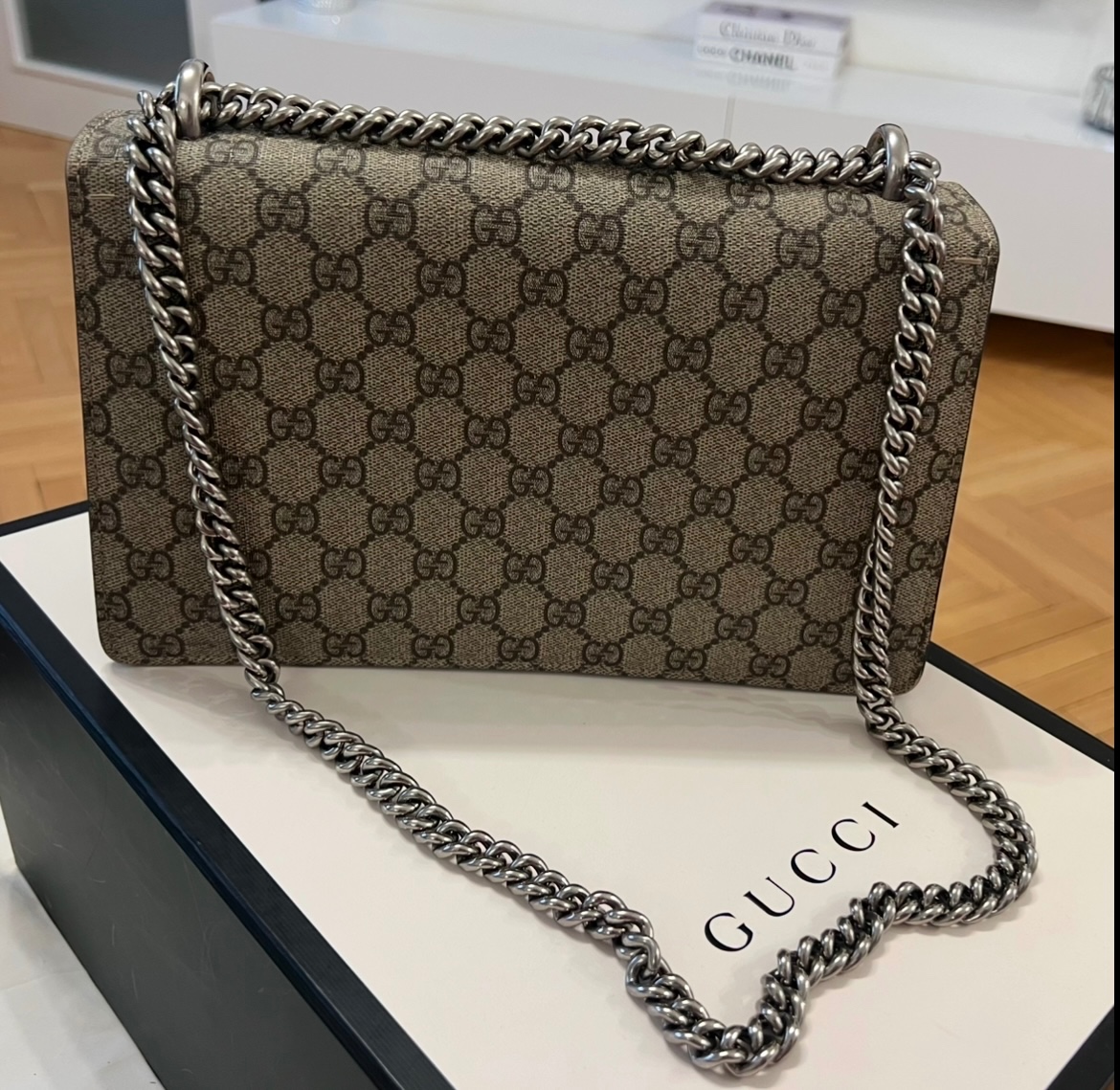 GUCCI Dionysus GG Supreme Small shoulder s dokladom - 12