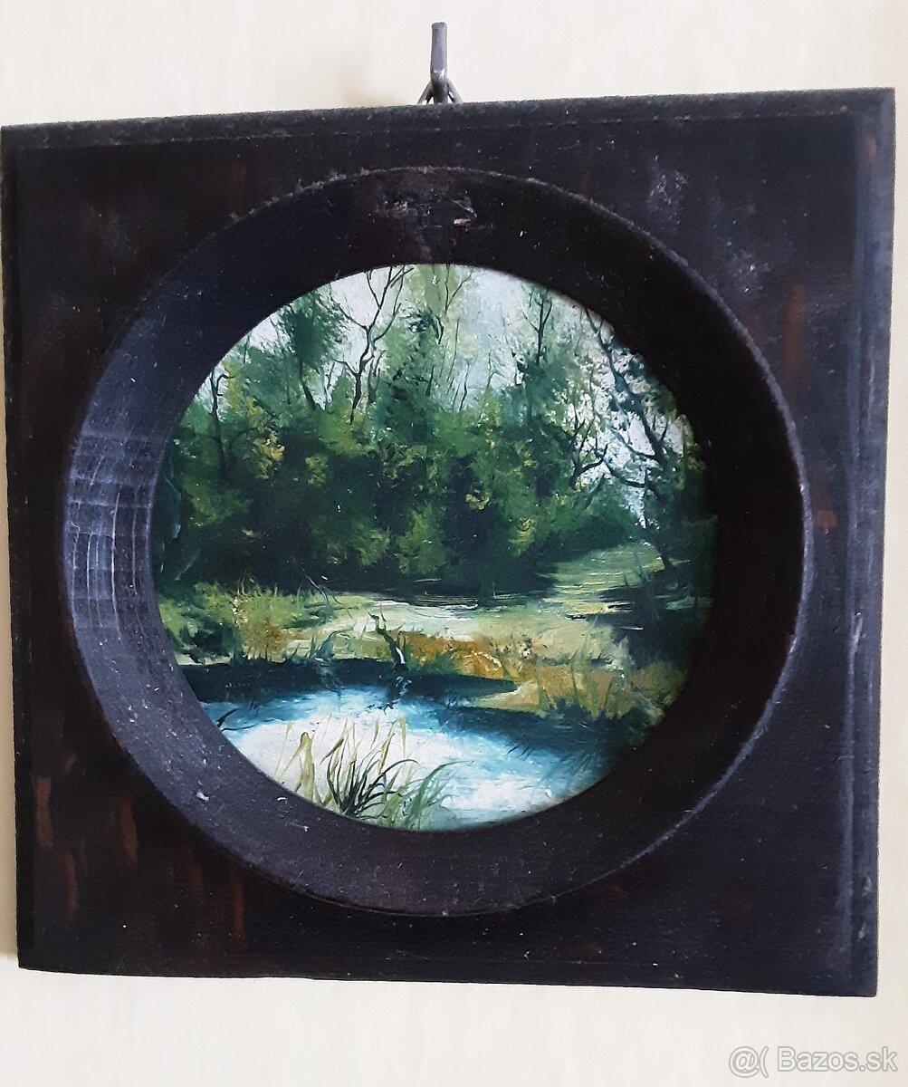 Predaj Olejomaľby kvetov a kópií portrétov v rámoch - 12