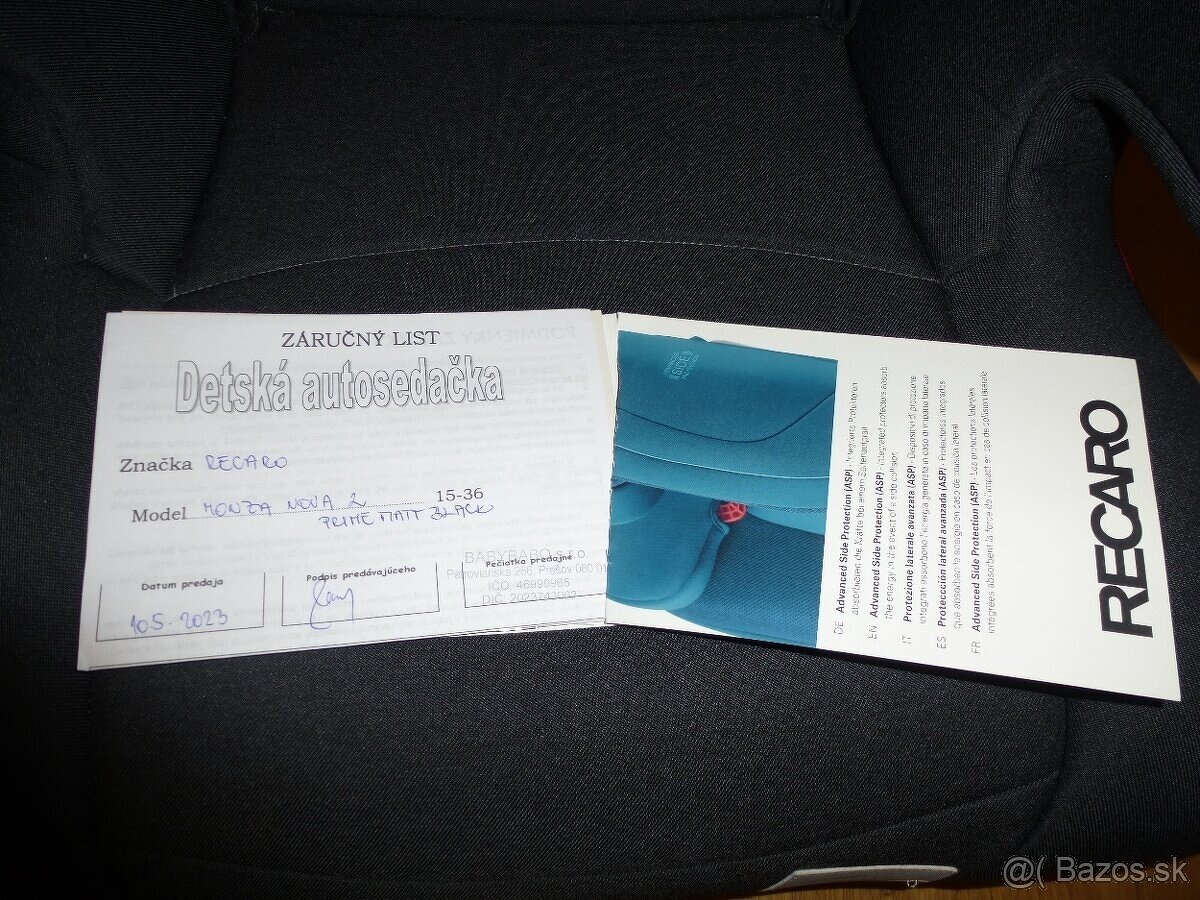 Autosedačka RECARO - 12