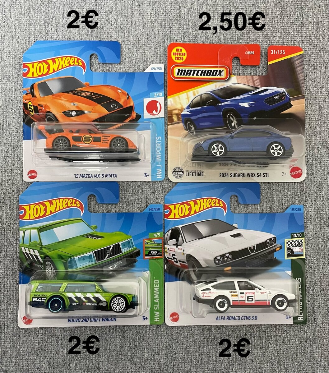 Hot Wheels / Matchbox mix (zlacnené) - 12