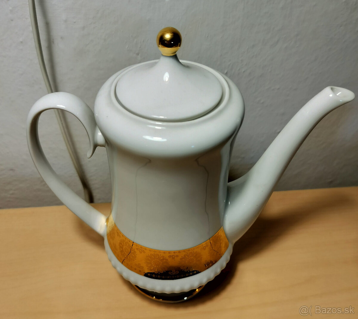 Predám bielo - zlatý dizajnový kávový servis - 12
