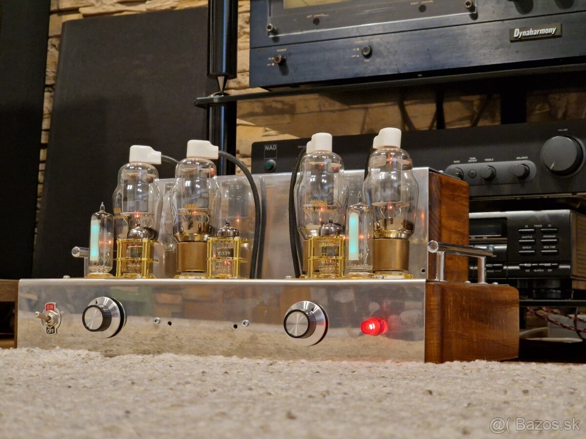 Elektrónkový zosilnovač 2x40W s 6bg6 - 12