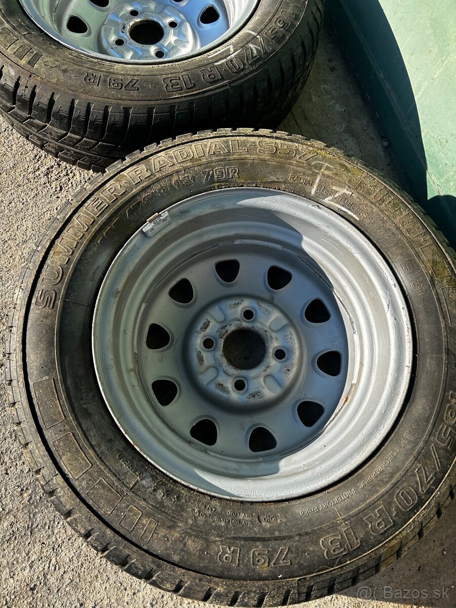 Disky 4x100 r13 plechové - 12